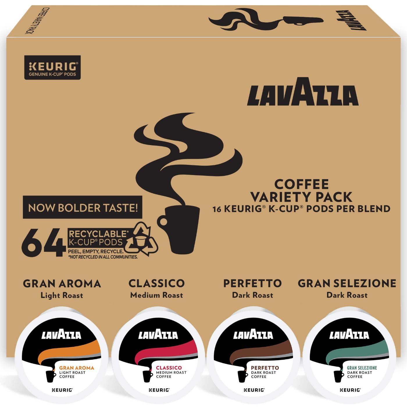 Lavazza Coffee K Cup Pods Variety Pack for Keurig Single Serve Coffee rarecandycanada