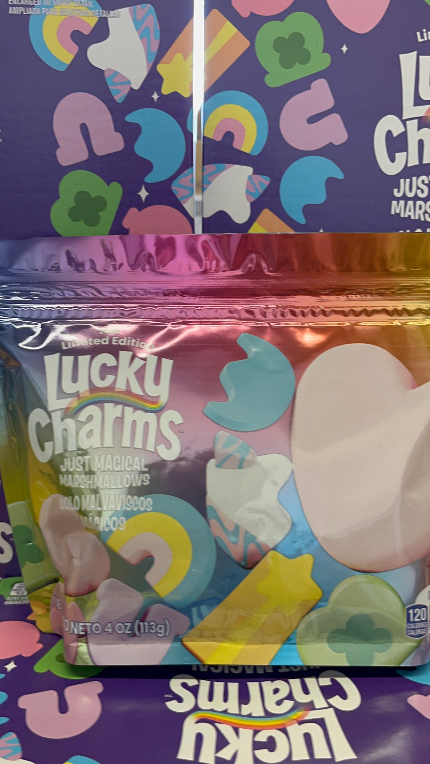 Lucky Charms, Just Magical Marshmallows, 4 oz - Super Ultra Rare Limited Edition - CHRISTMAS