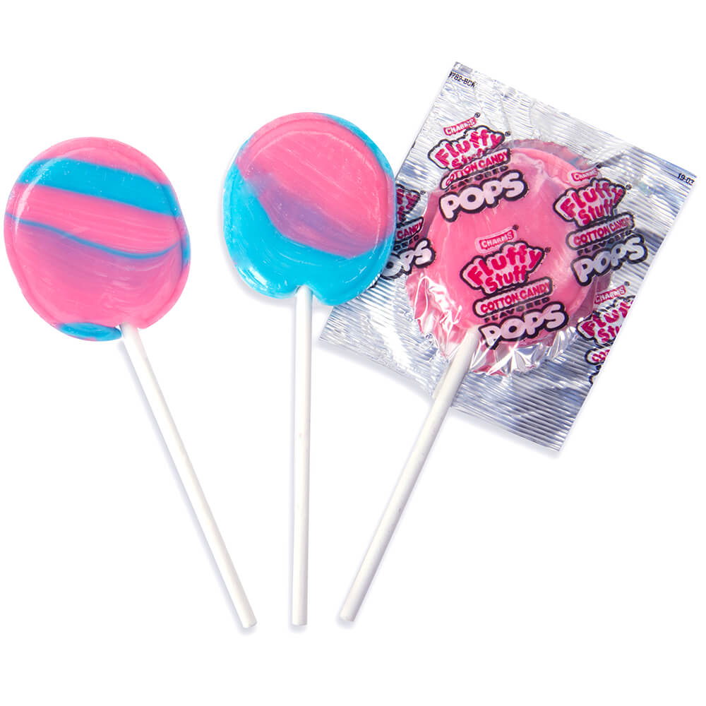Charms Fluffy Stuff Cotton Candy Pops