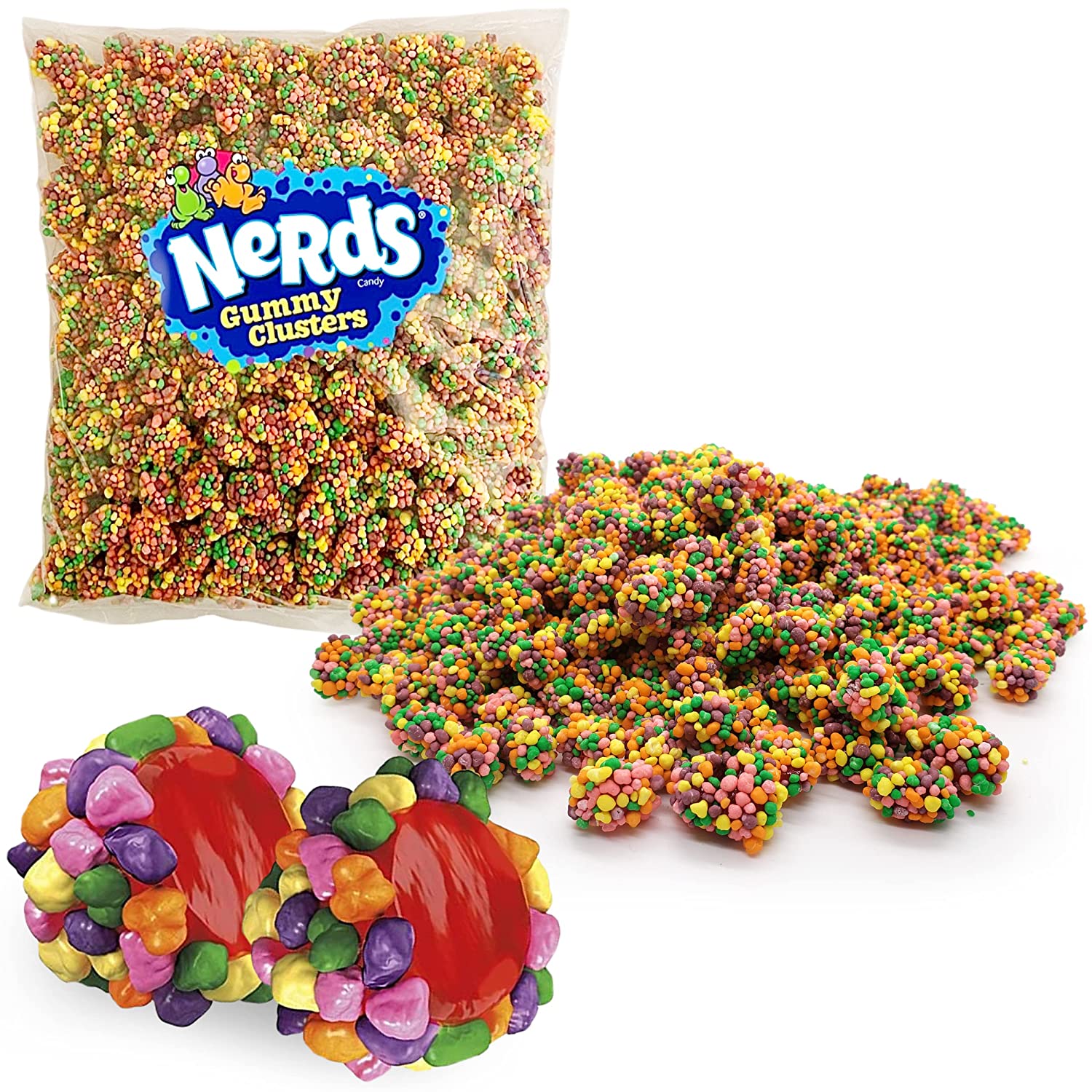 Nerds Gummy Clusters Bulk Gummy Candy Pack Tangy and Sweet Gummy C