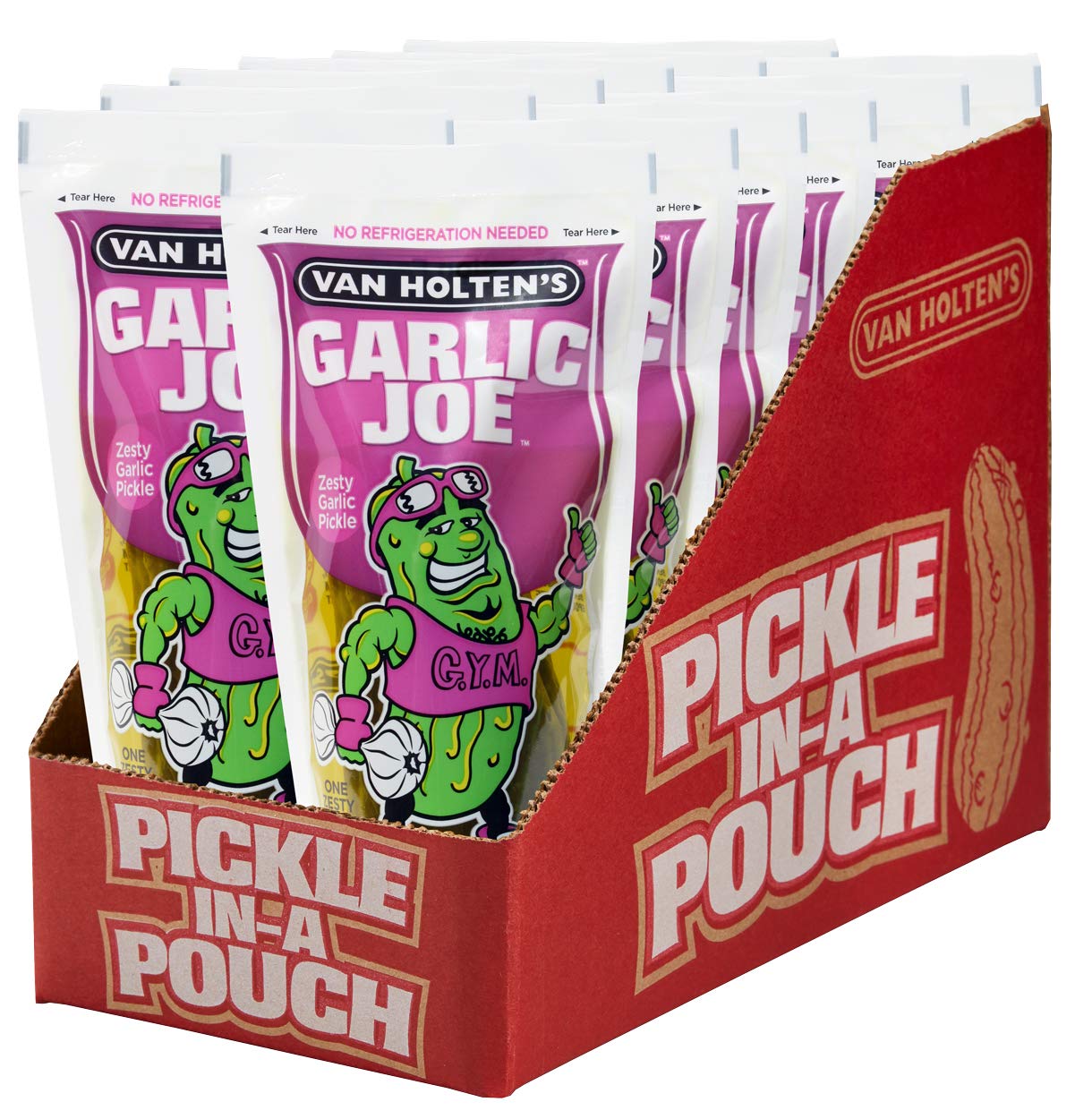Van Holten's Pickles - Jumbo Pickle-In-A-Pouch - 12 Pack - Multiple Flavours - Wholesale