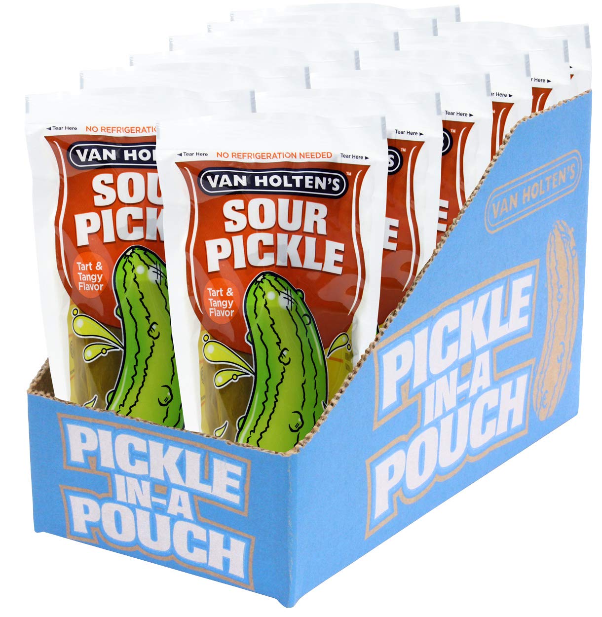 Van Holten's Pickles - Jumbo Pickle-In-A-Pouch - 12 Pack - Multiple Flavours - Wholesale