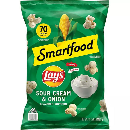 Smartfood Lay's Sour Cream and Onion Flavored Popcorn,15.75 oz. - LIMITED EDITION
