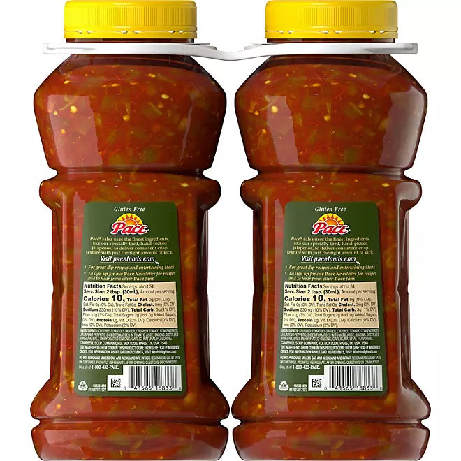 Pace Chunky Salsa, Medium (38 oz., 2 Bottles)