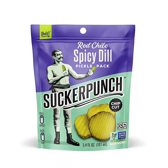 Sucker Punch Pickle Snack Pack (3.4 oz., 8 pk.)