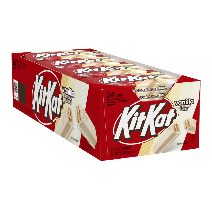 KIT KAT Vanilla Flavored Wafer Candy Bars, 1.5 oz (24 Count) RARE