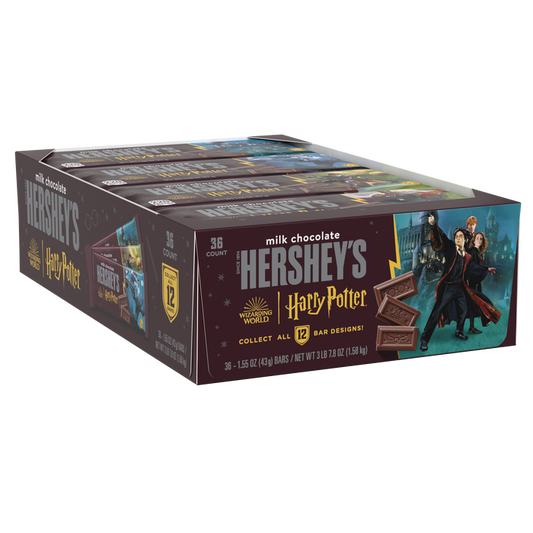 HERSHEY'S Milk Chocolate Harry Potter™ Halloween Candy Bars, 1.55 oz (36 Count)