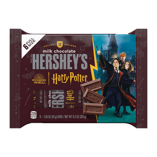 HERSHEY'S Milk Chocolate Harry Potter™ Halloween Candy Bars, 1.55 oz (6 Count)