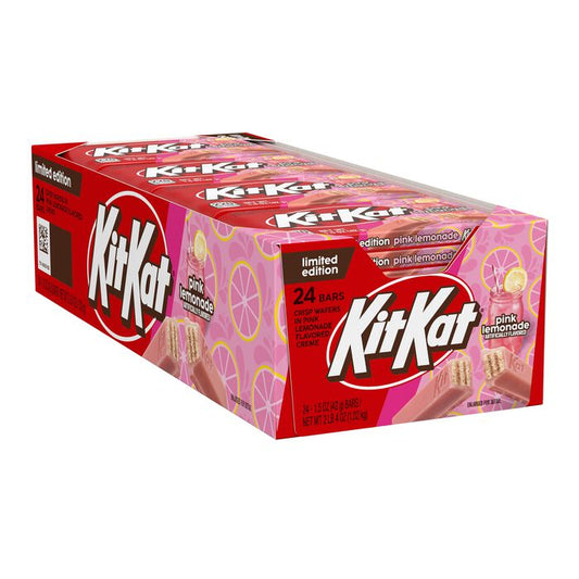 KIT KAT® Pink Lemonade , 1.5 oz - 24 Count - Wholesale Case- Limited Edition