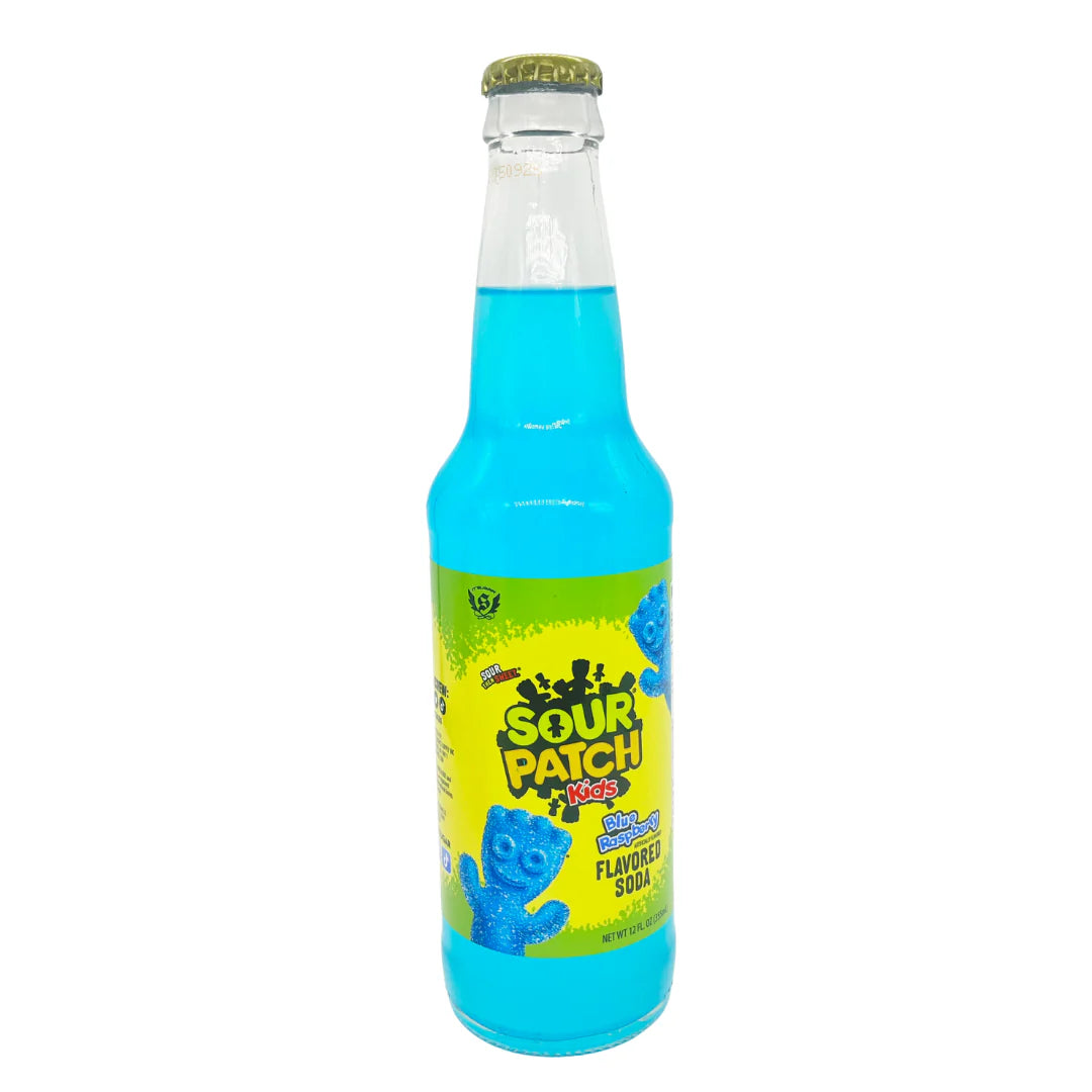 Sour Patch Kids Blue Raspberry Soda 12oz - RARE – rarecandycanada