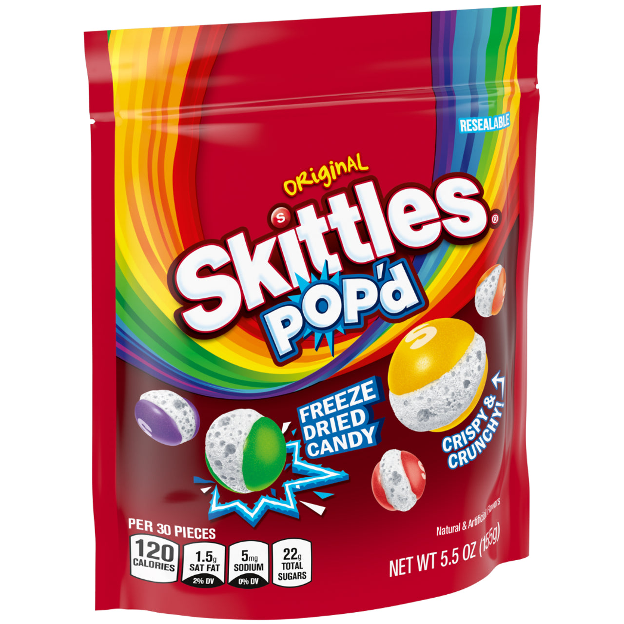 Skittles Original Pop'd Freeze Dried Candy - 5.5oz -  NEW ULTRA RARE