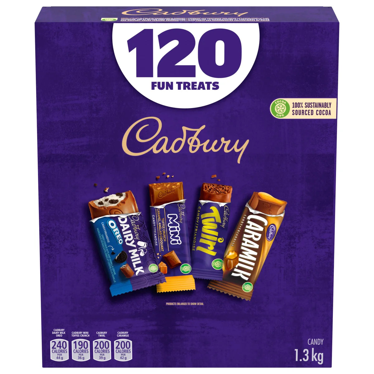 Cadbury Candy Variety Pack - 120 Bars - Mini Bars