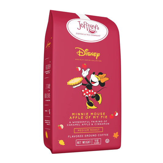 Joffrey's Coffee - Disney Apple Of My Pie, Disney Specialty Coffee Collection, Artisan Medium Roast, Arabica Coffee Beans, Caramel, Apple & Cinnamon Flavored Coffee, Drip Brew (Ground, 11 oz)