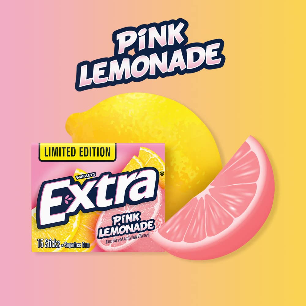 EXTRA PINK LEMONADE 15 STICKS PER PACK 10 PACKS PER INNER (TOTAL 150 STICKS)