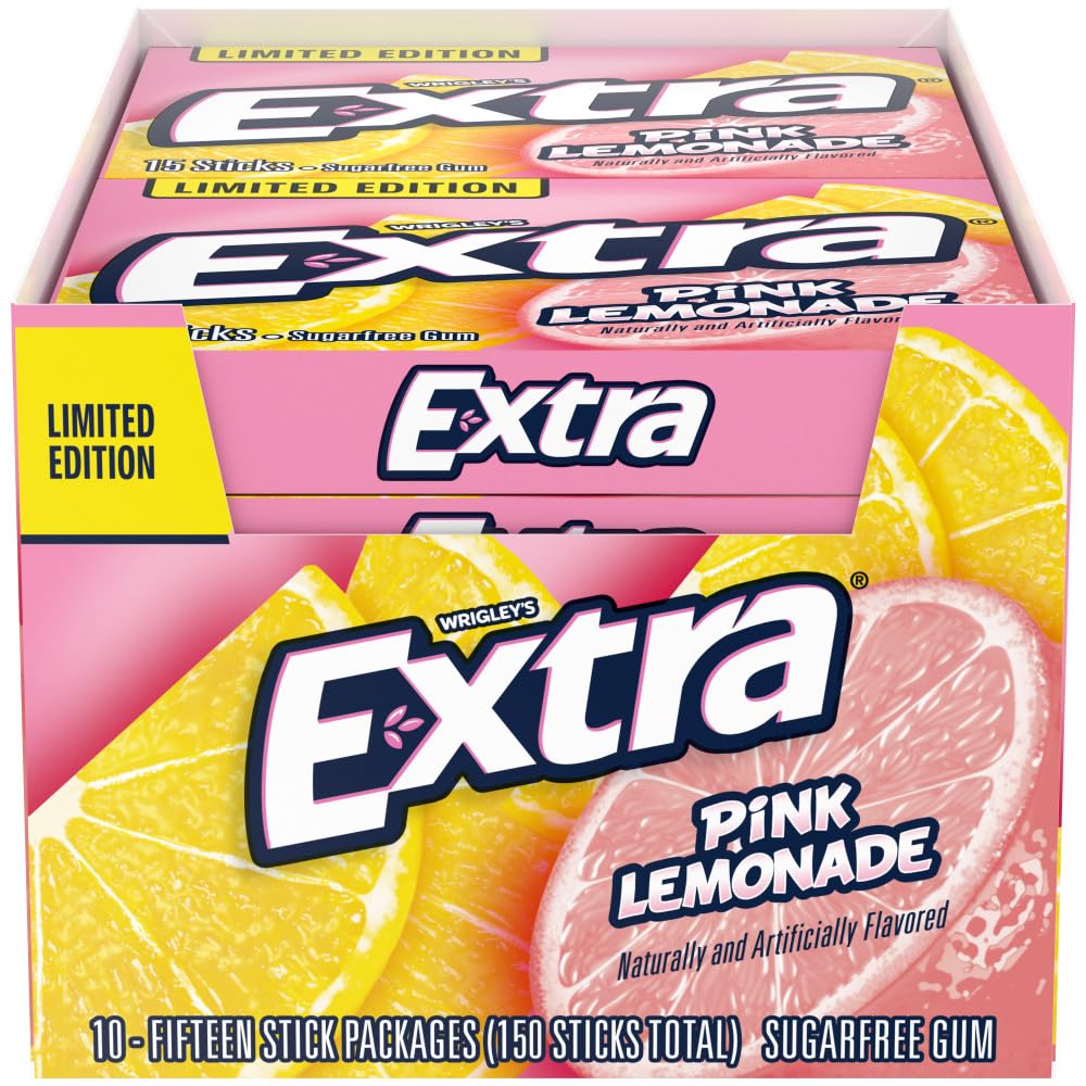 EXTRA PINK LEMONADE 15 STICKS PER PACK 10 PACKS PER INNER (TOTAL 150 STICKS)