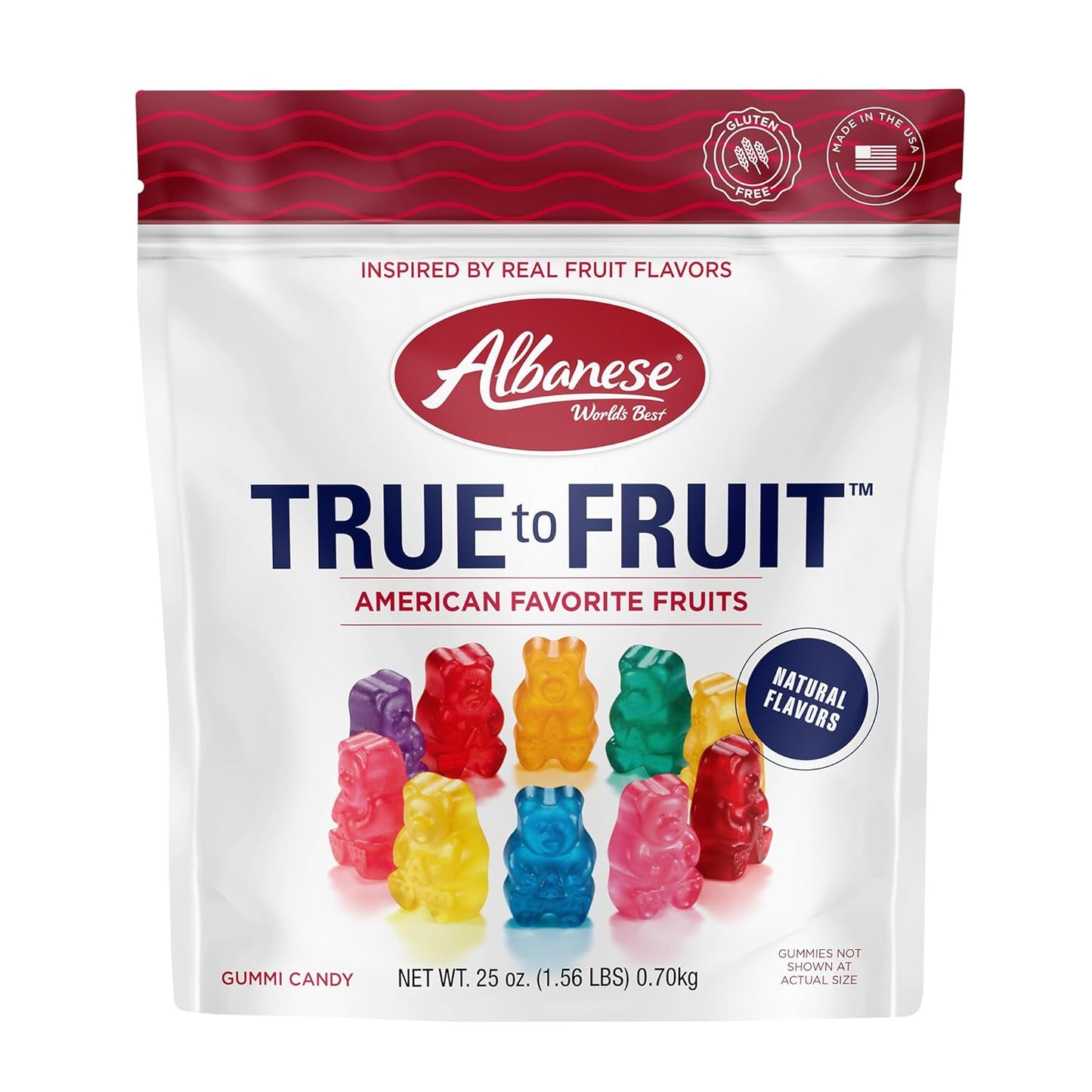 Albanese World's Best True to Fruit™ Fruits Gummies, 25oz Bag