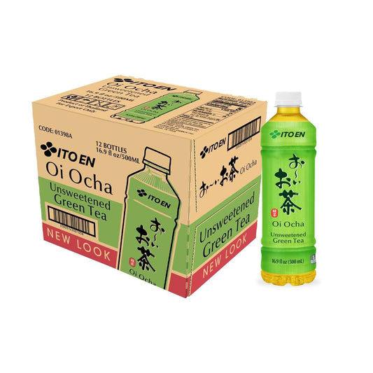 Ito En Tea Oi Ocha Green Tea, Unsweetened, 16.9 Ounce (Pack of 12) - Japan