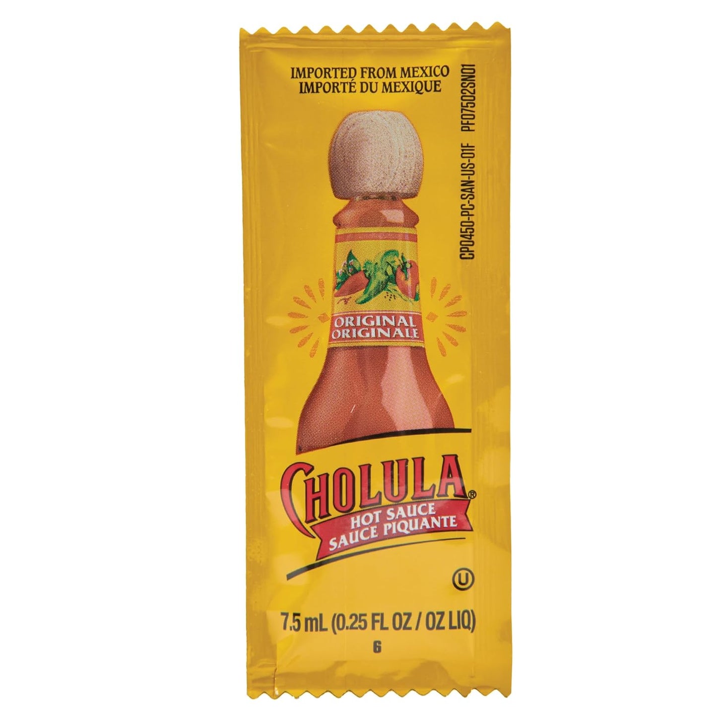 Cholula Original Hot Sauce Packets, 200 count - One 200 Count Individual Hot Sauce Packets with Mexican Peppers and Signature Spice Blend, Perfect Single-Serve Size for Delivery and Takeout