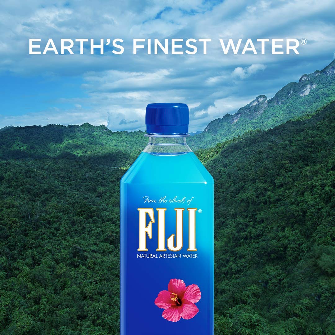 FIJI Natural Artesian Bottled Water 1 Liter / Pack of 12