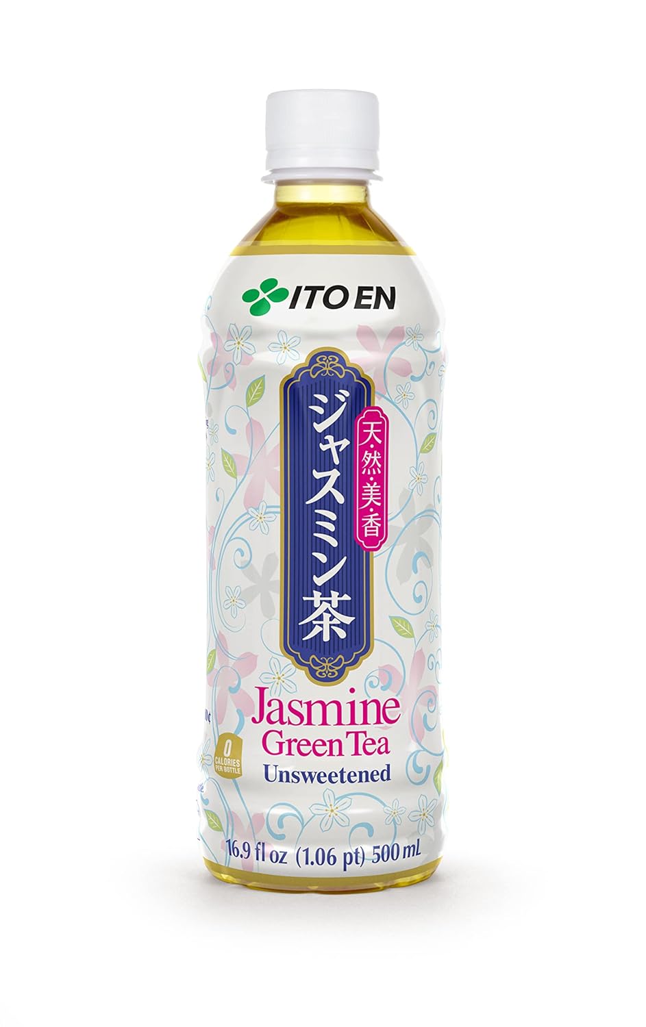 Ito En Jasmine Green Tea Unsweetened , 0 Calories , 16.9 Fluid Ounce (Pack of 12) - Japan