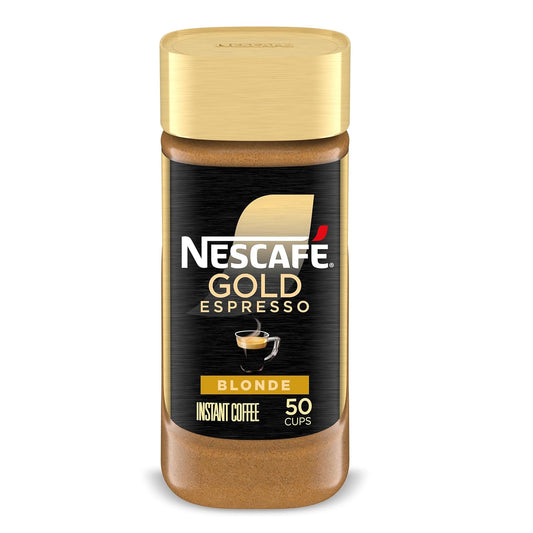 NESCAFÉ Gold Espresso Blonde - Instant Coffee - 3.5 oz - $0.33c Per Cup - Up to 50 Cups - RARE