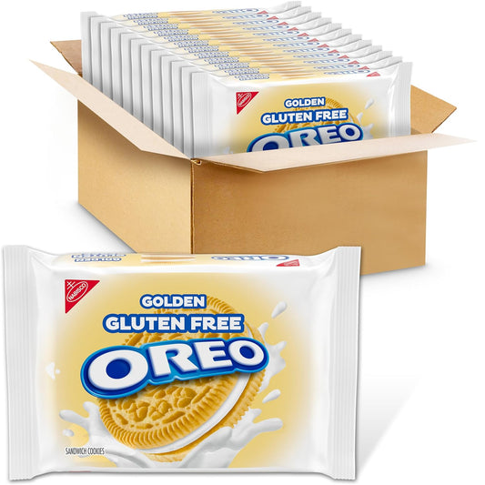 OREO Gluten Free Golden Sandwich Cookies, Gluten Free Cookies, 12-12.08 oz Packs - RARE