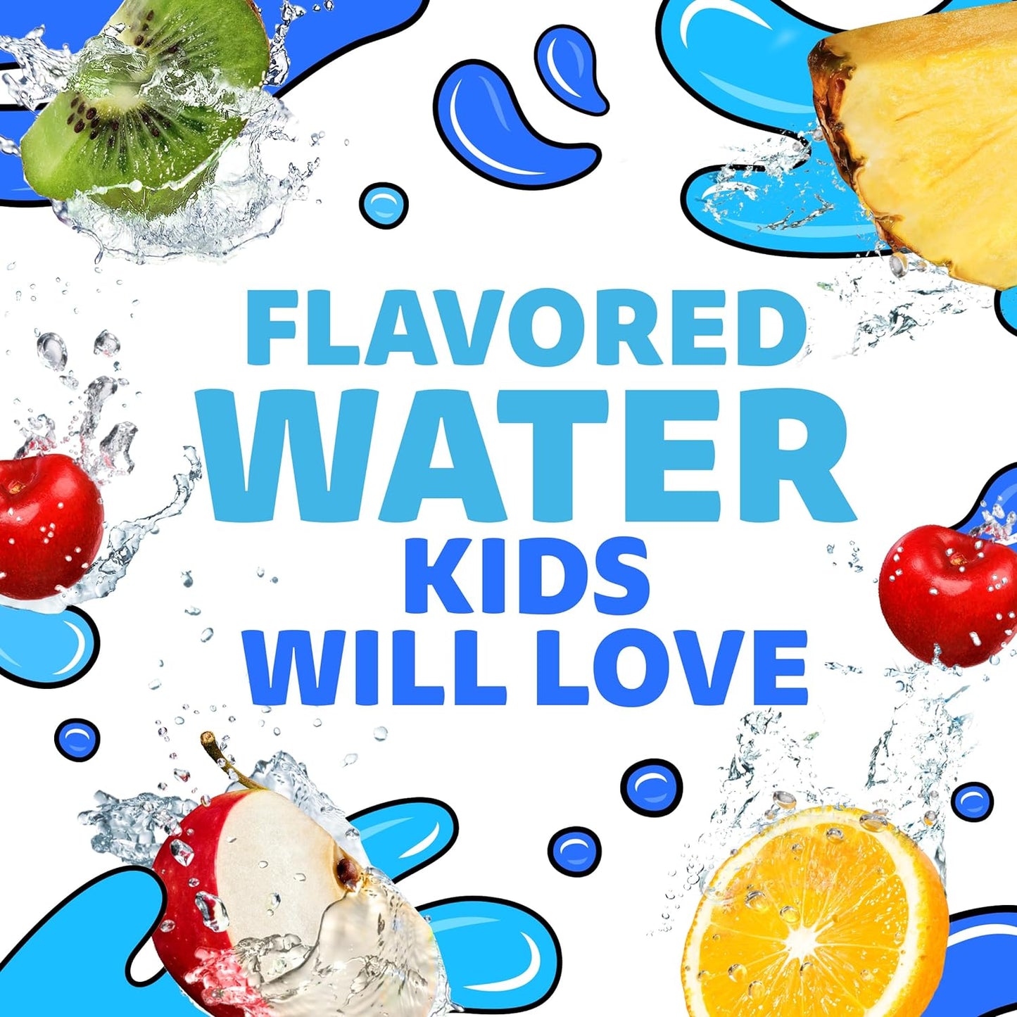 Capri Sun Roarin' Waters Fruit Punch Wave Naturally Flavored Water Kids Beverage (40 ct Pack, 4 Boxes of 10 Pouches)