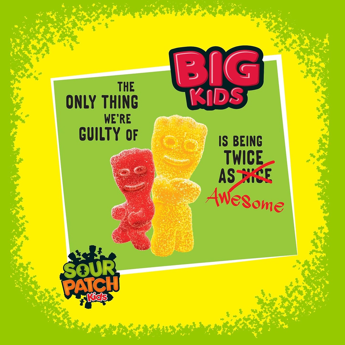 SOUR PATCH KIDS BIG Soft & Chewy Halloween Candy, 100