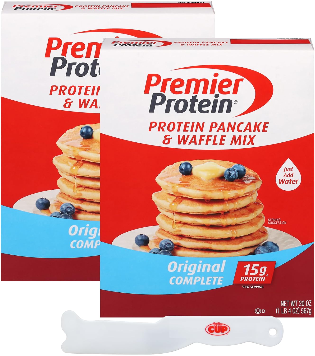 Premier Protein Pancake & Waffle Mix, Original Complete, 20 oz (Pack of 2)