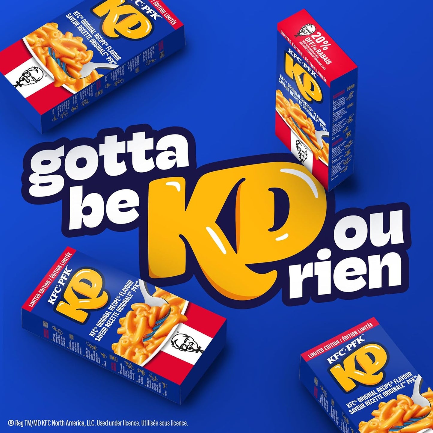 Kraft Dinner KFC Original Recipe Chicken Macaroni & Cheese, 12 ct Case - Limited Edition - ULTRA RARE