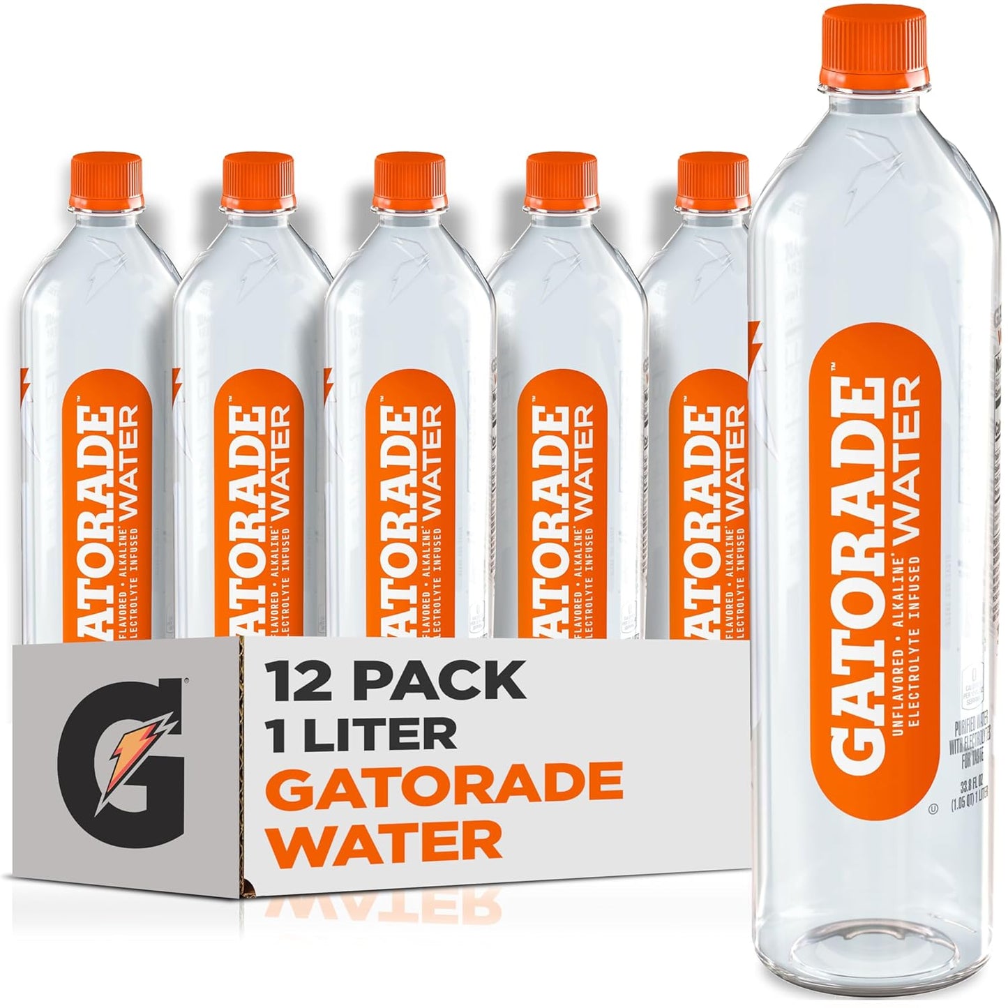 Gatorade Water, 1L Pack of 6