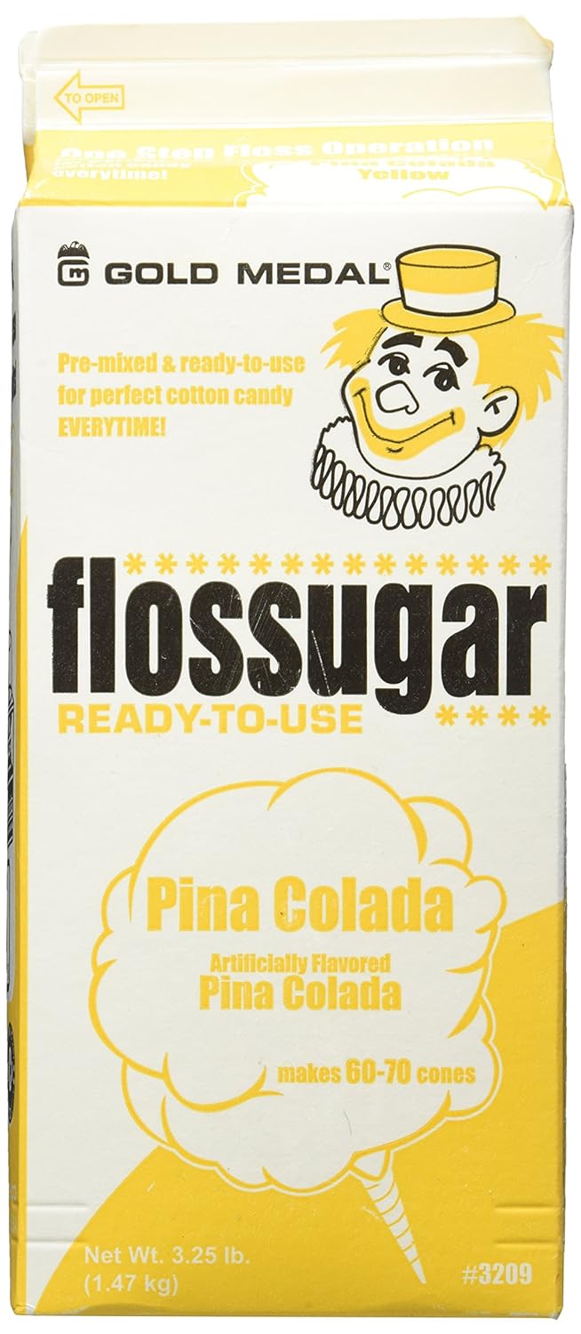 Goldmedal Floss sugar  Pina Colada -3.25 lbs - Cotton Candy