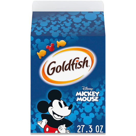 Goldfish Disney Mickey Mouse Cheddar Crackers - Carton - 1.7 lbs