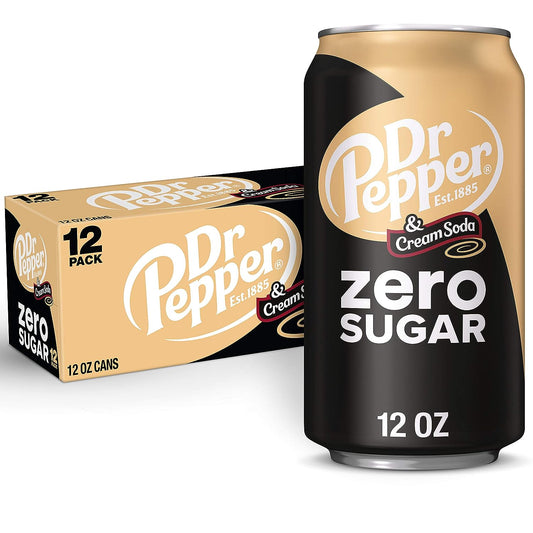 DR PEPPER and Cream Soda Zero Sugar - RARE