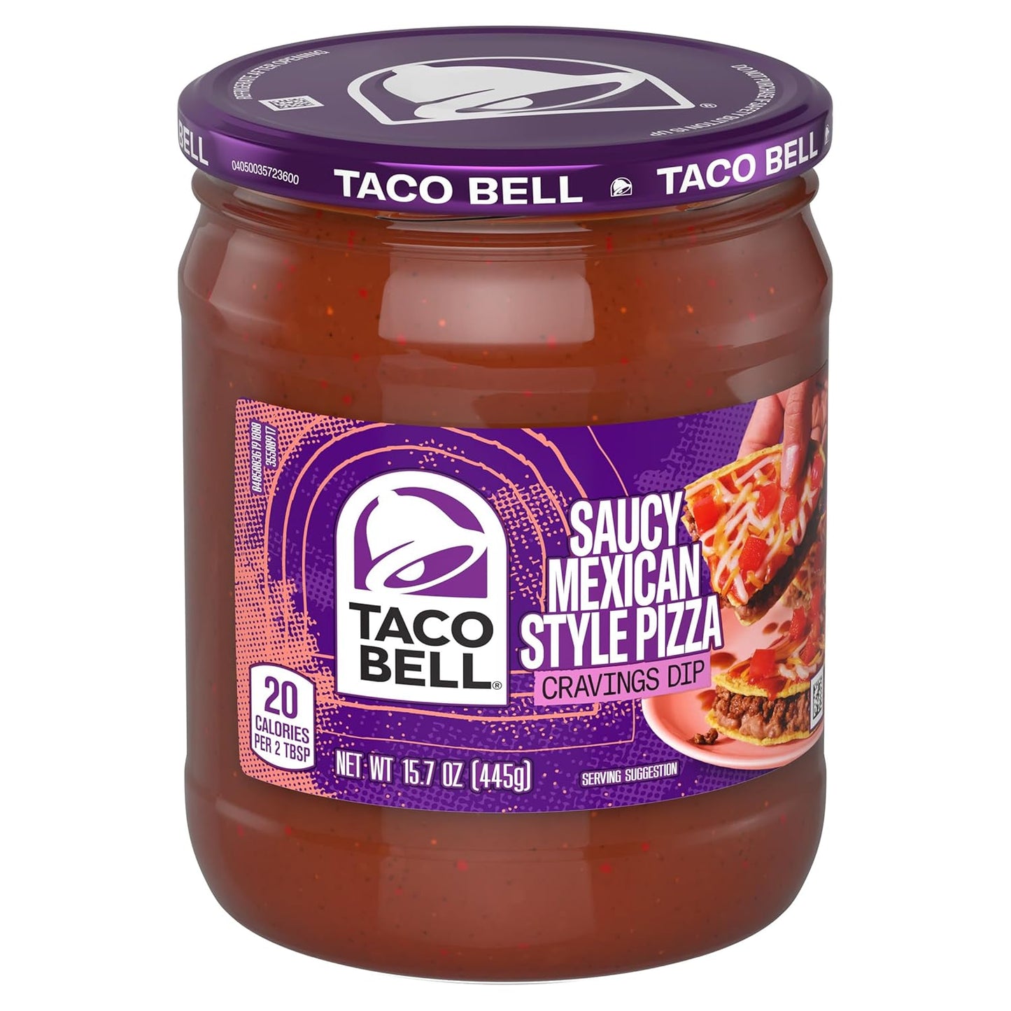 Taco Bell Cravings Dip Saucy Mexican Style Pizza, 15.7 oz Jar