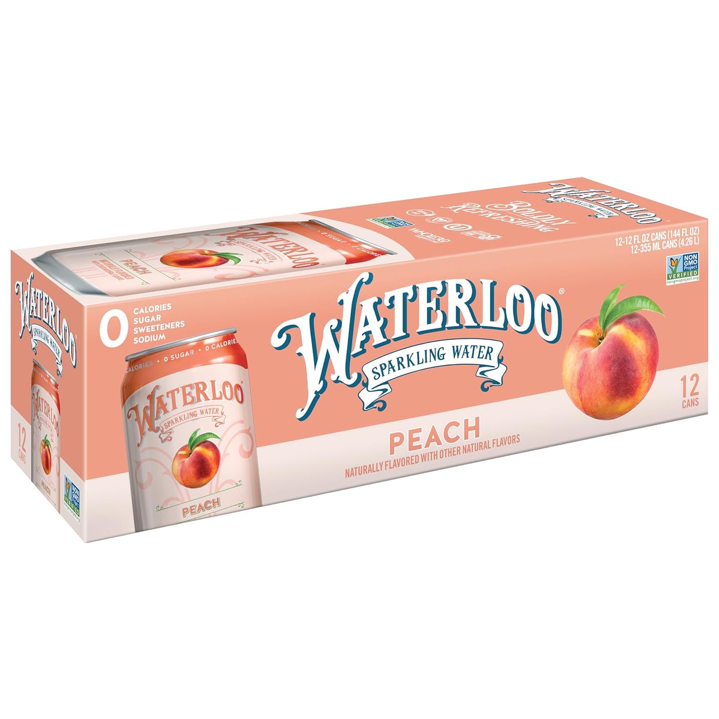 Waterloo Sparkling Water - 12 Oz Cans, Pack of 12 | Zero Calories | Zero Sugar - Zero Artificial Sweeteners | - Imported - Wholesale