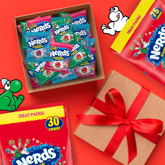 Nerds Holiday Gummy Cluster, Treat Size, 60  ct - Limited Edition