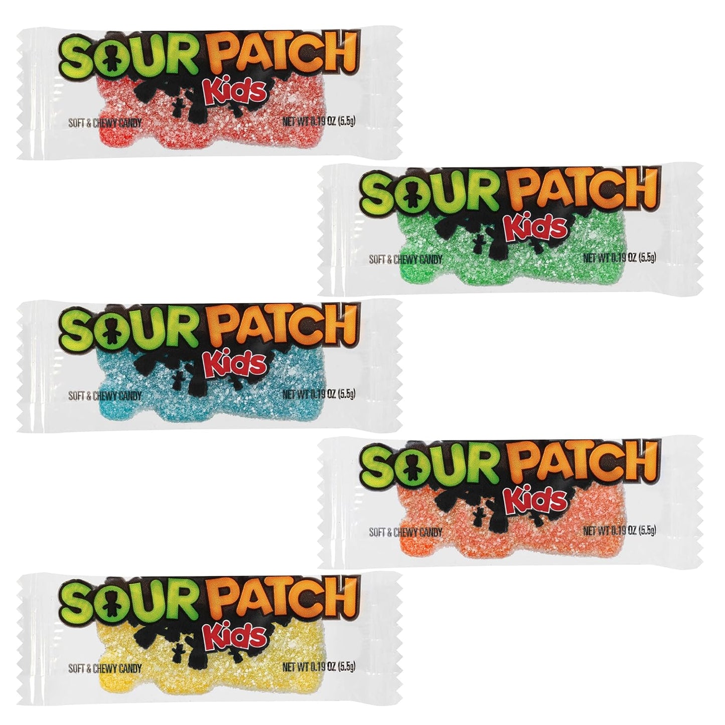 SOUR PATCH KIDS BIG Soft & Chewy Halloween Candy, 100