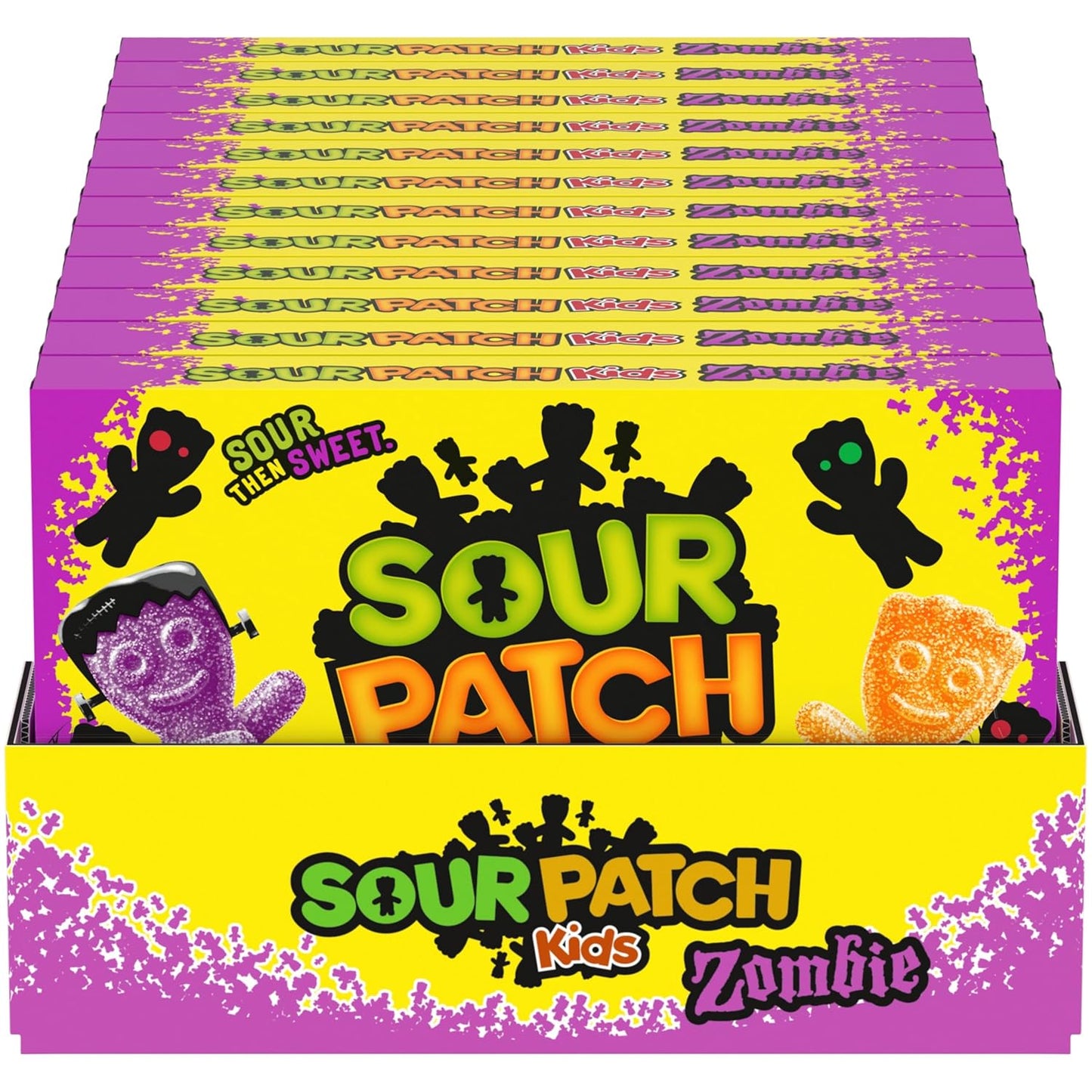 Sour Patch Kids Zombies Halloween Gummy Candy Theater Box - 12 Pack