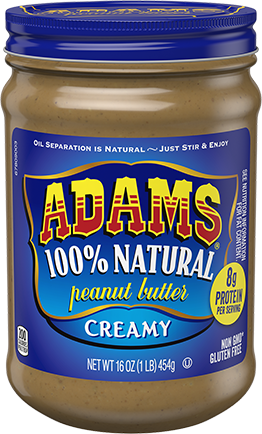 Adams 100% Natural Creamy Peanut Butter