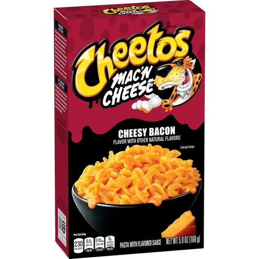 Cheetos Mac'n Cheese Pasta with Flavored Sauce Cheesy Bacon, 5.9 oz, 1 Count Box