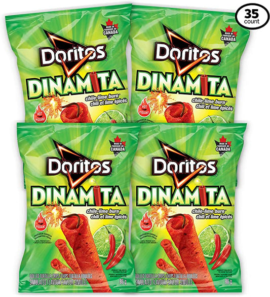 DORITOS Dinamita Chile Lime Burn 80g (Pack of 35)