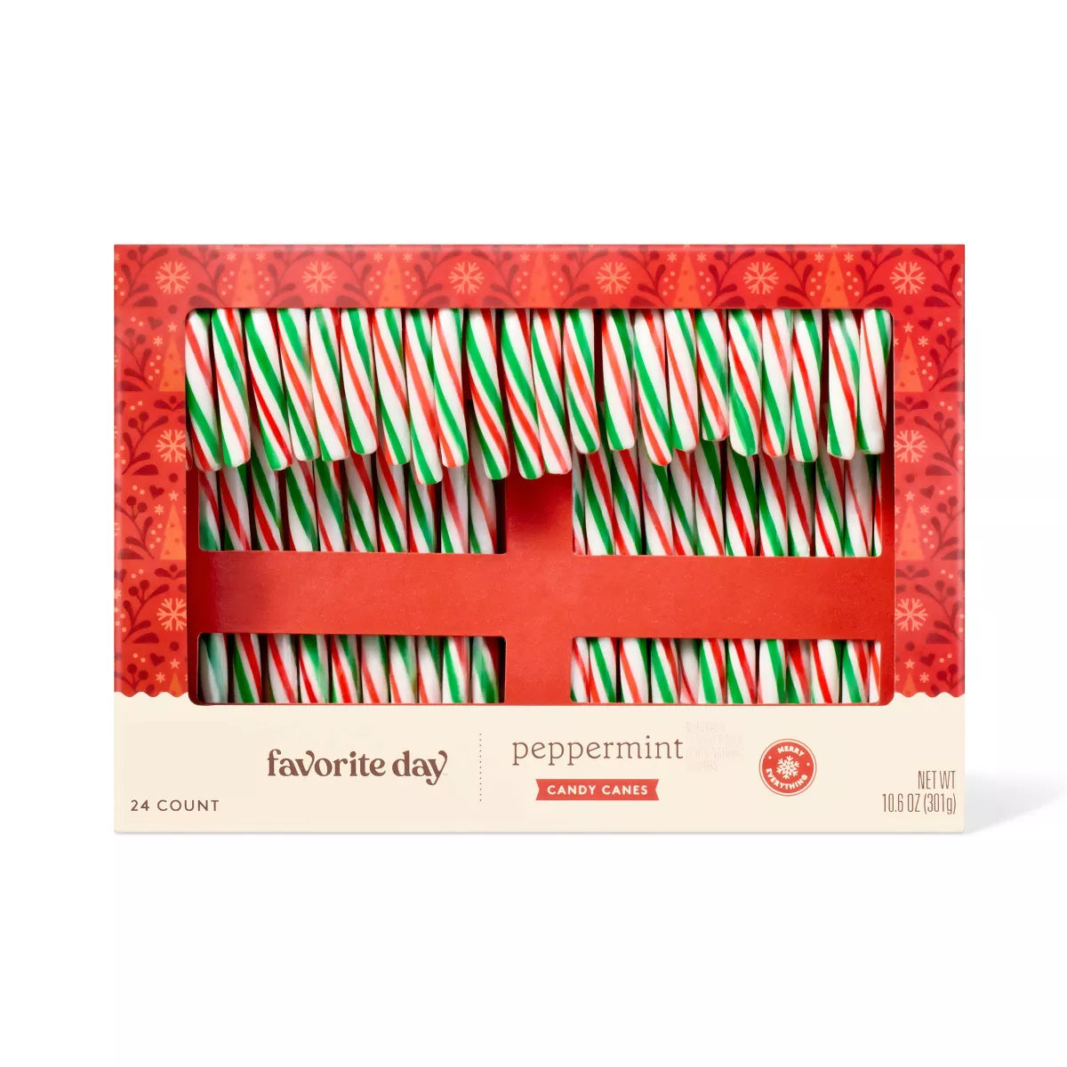 Christmas Peppermint Green & Red Stripe Candy Canes