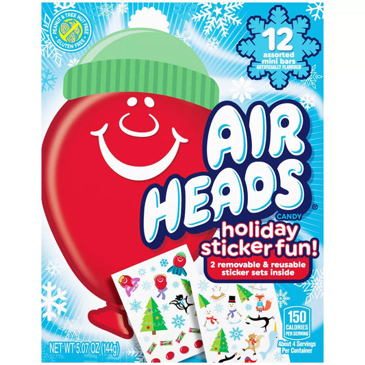 Airheads Mini Bars Christmas Sticker Book - 5.08oz