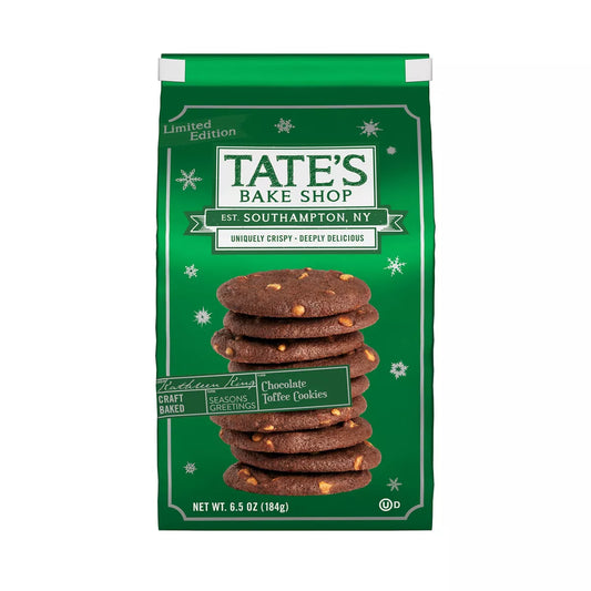 Tate's Chocolate Toffee - 6.5oz - Christmas