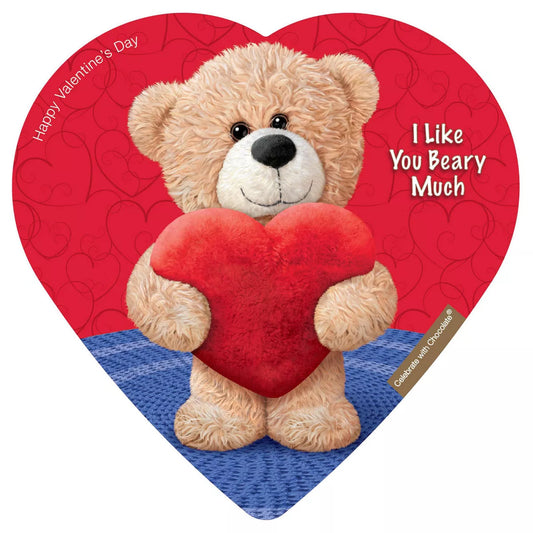 Elmer Valentine's I Like You Beary Much Chocolate Heart Box - 2oz (Packaging May Vary)