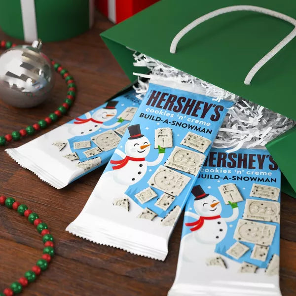 Hershey's Christmas Cookies 'n' Crème Build-A-Snowman Candy Bar - 4oz