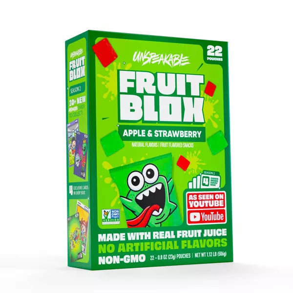 FruitBlox Unspeakable Apple & Strawberry Fruit Snacks - 17.92oz