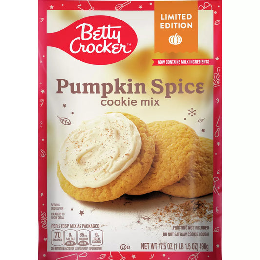 Betty Crocker Pumpkin Spice Cookie Mix - 17.5oz - Limited Edition