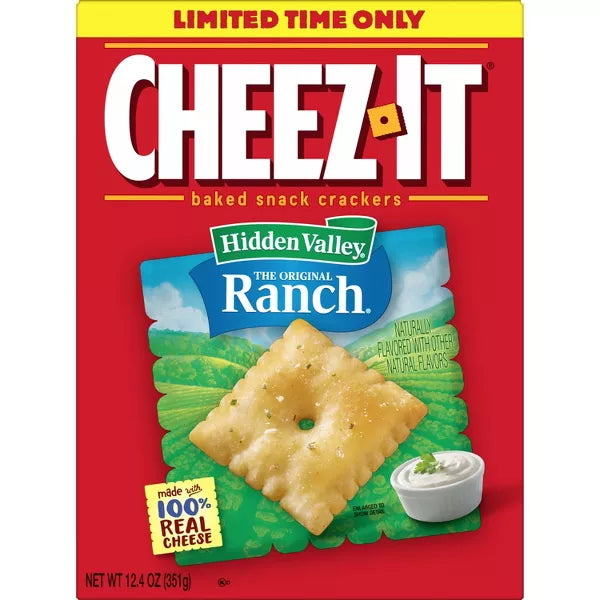 Cheez-It Hidden Valley Ranch - 12.4oz - LIMITED EDITION - RARE